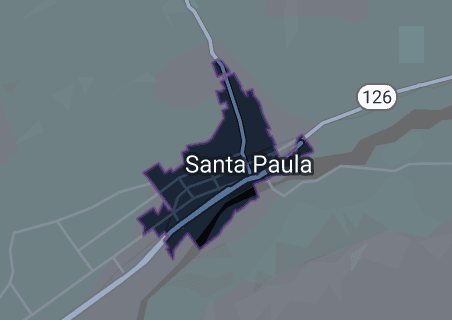 Santa Paula map 