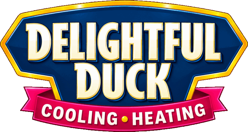 Delightful Duck Cooling and Heating logo.