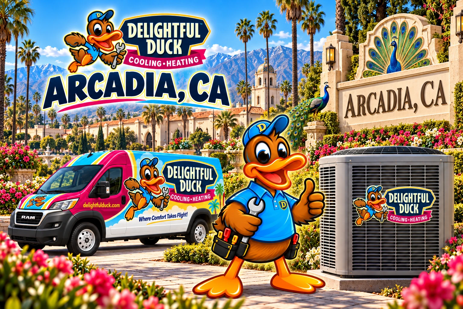 HVAC Services in Arcadia, CA | Delightful Duck Cooling & Heating