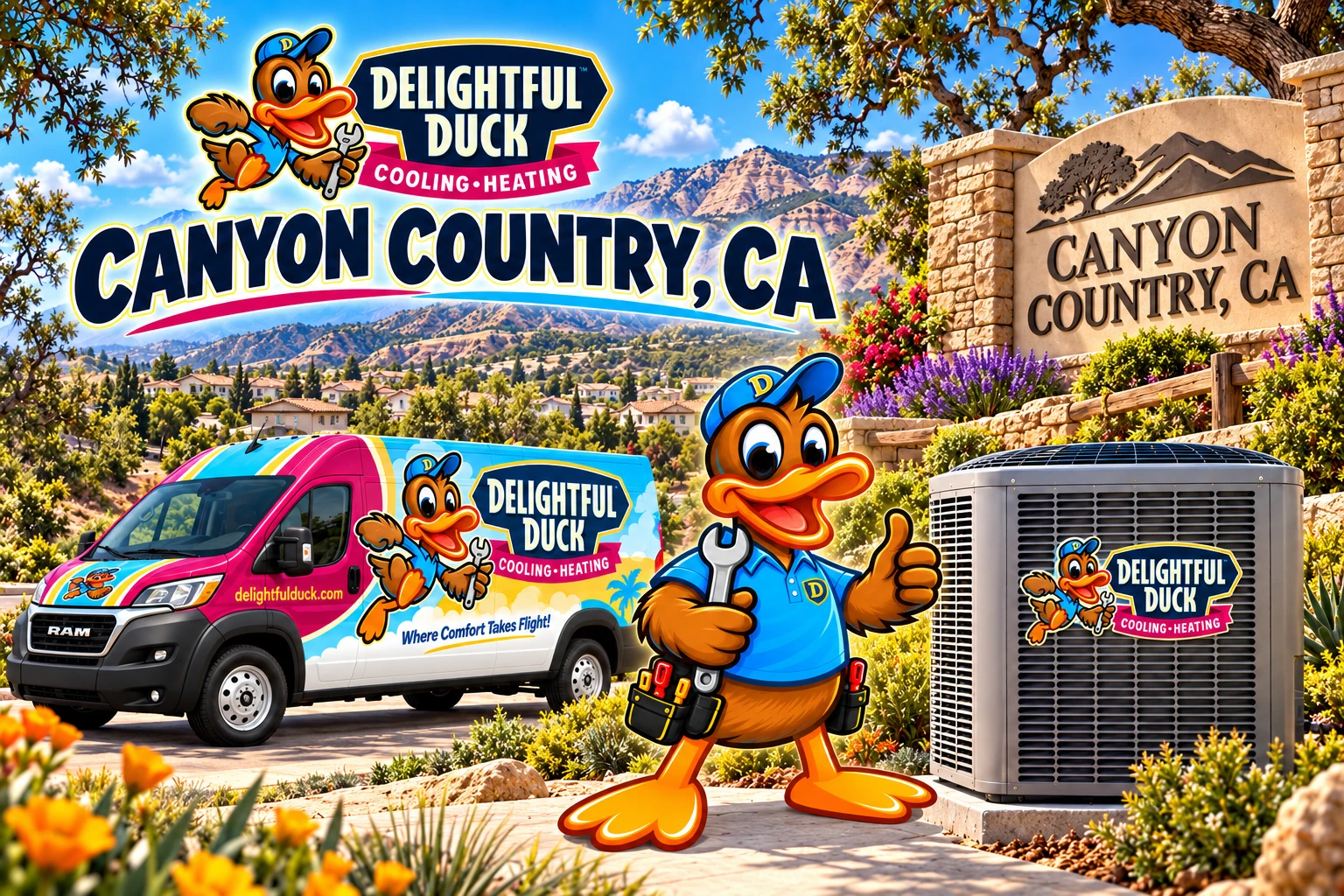 HVAC Services in Canyon Country, CA | Delightful Duck Cooling & Heating