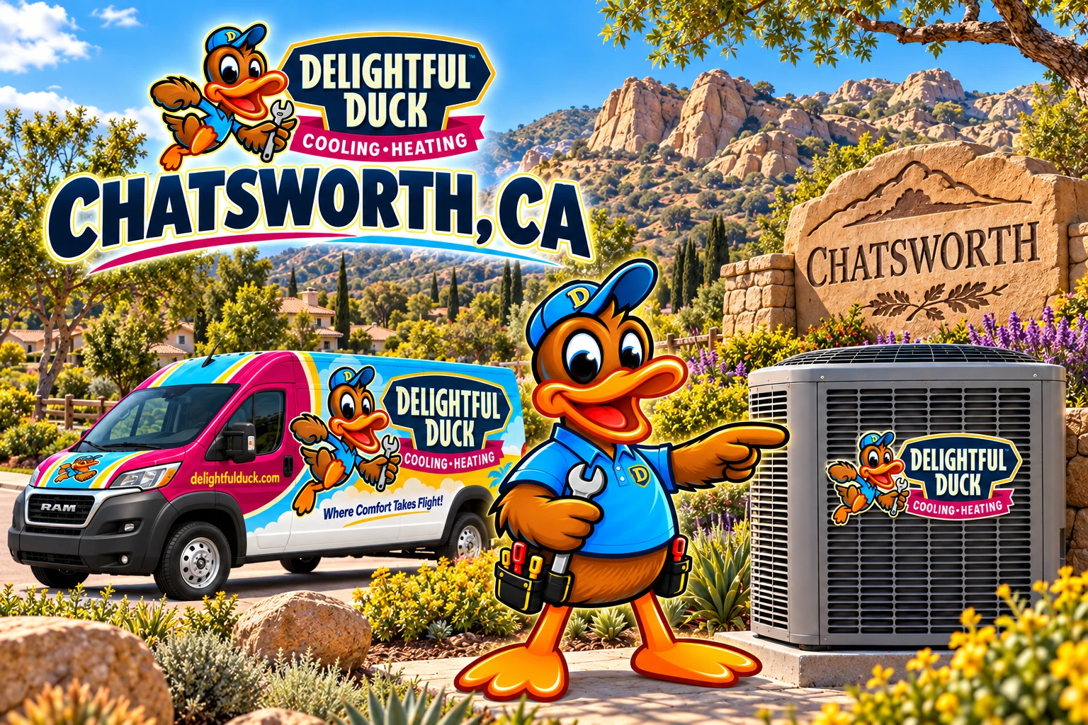 HVAC Services in Chatsworth, CA | Delightful Duck Cooling & Heating