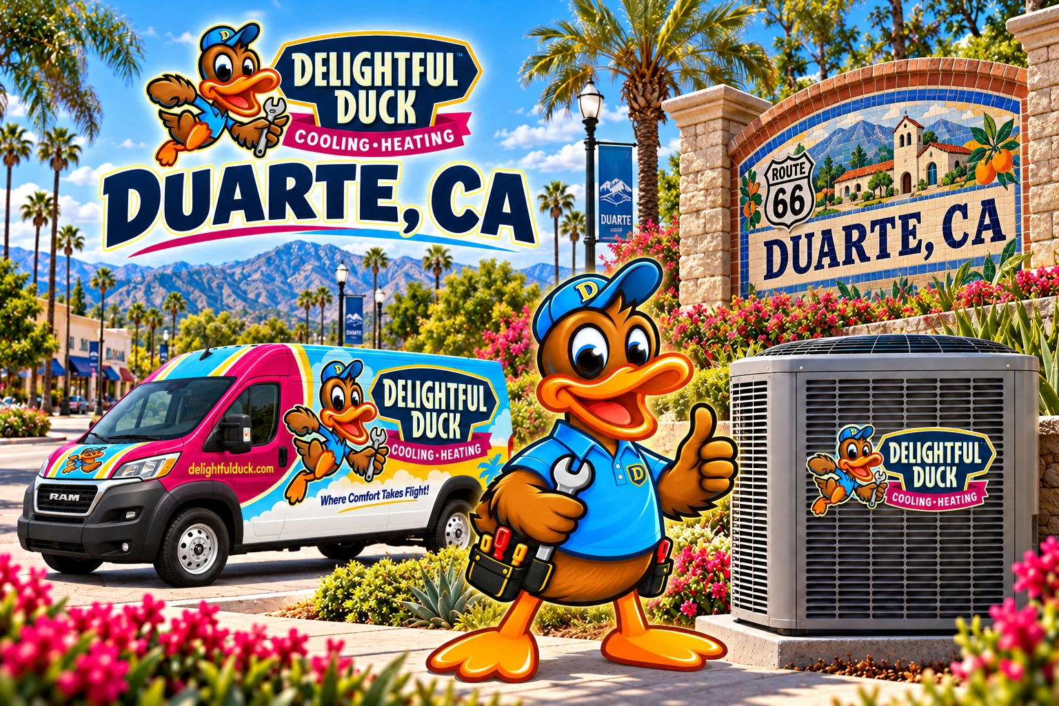 HVAC Services in Duarte, CA | Delightful Duck Cooling & Heating