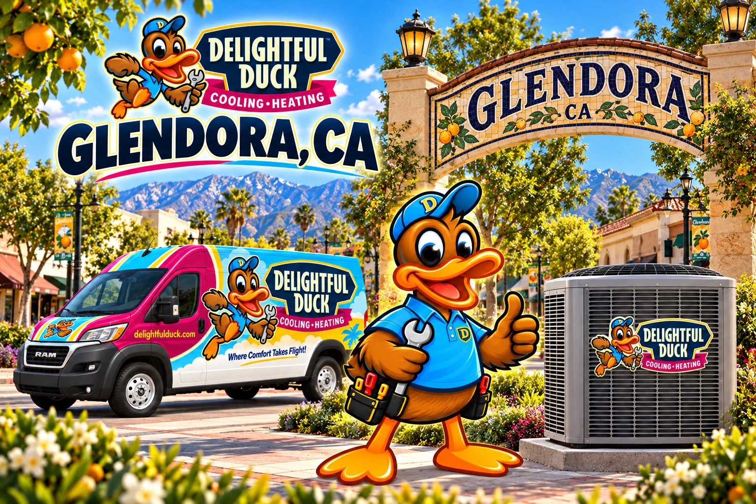 HVAC Services in Glendora, CA | Delightful Duck Cooling & Heating