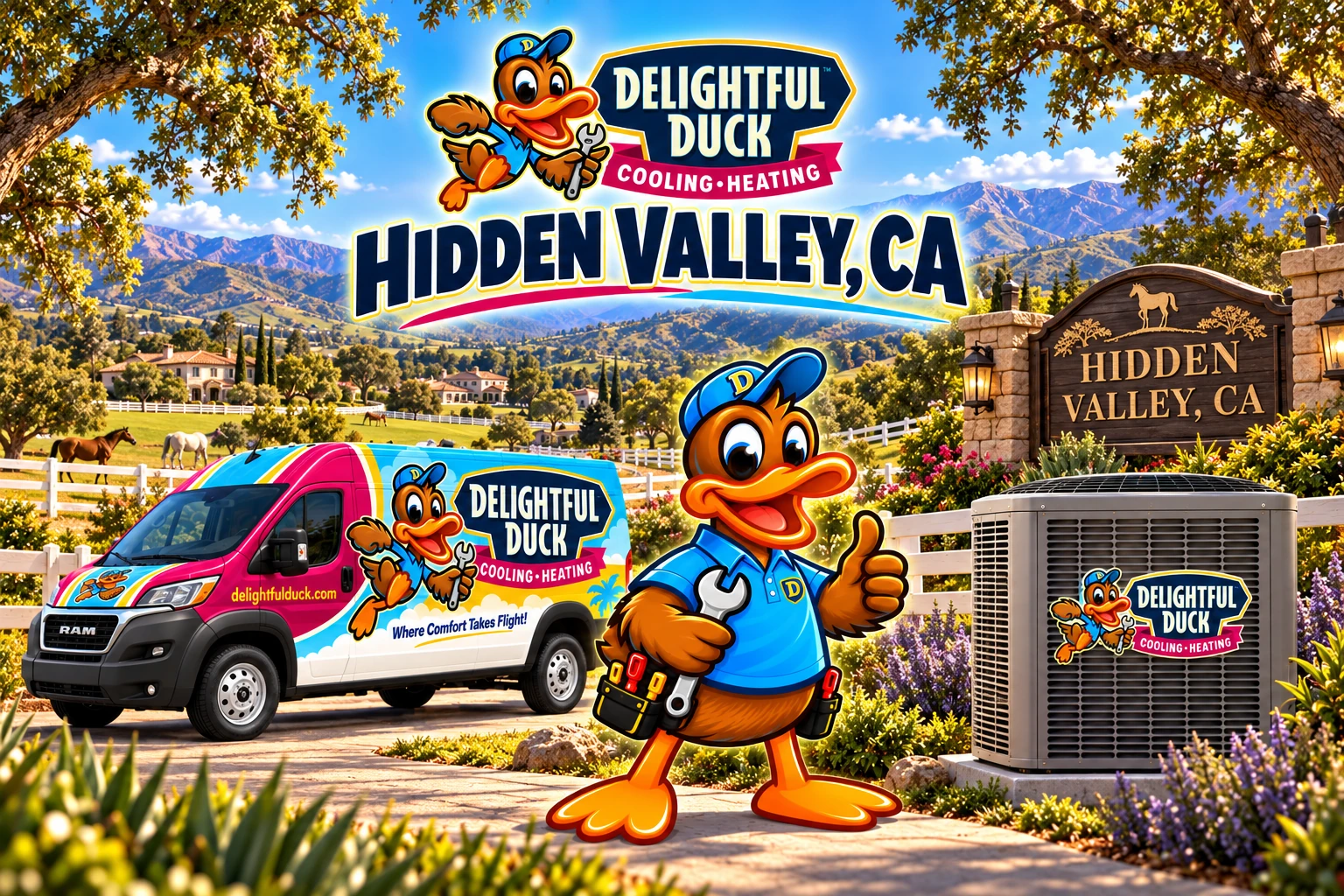 HVAC Services in Hidden Valley, CA | Delightful Duck Cooling & Heating