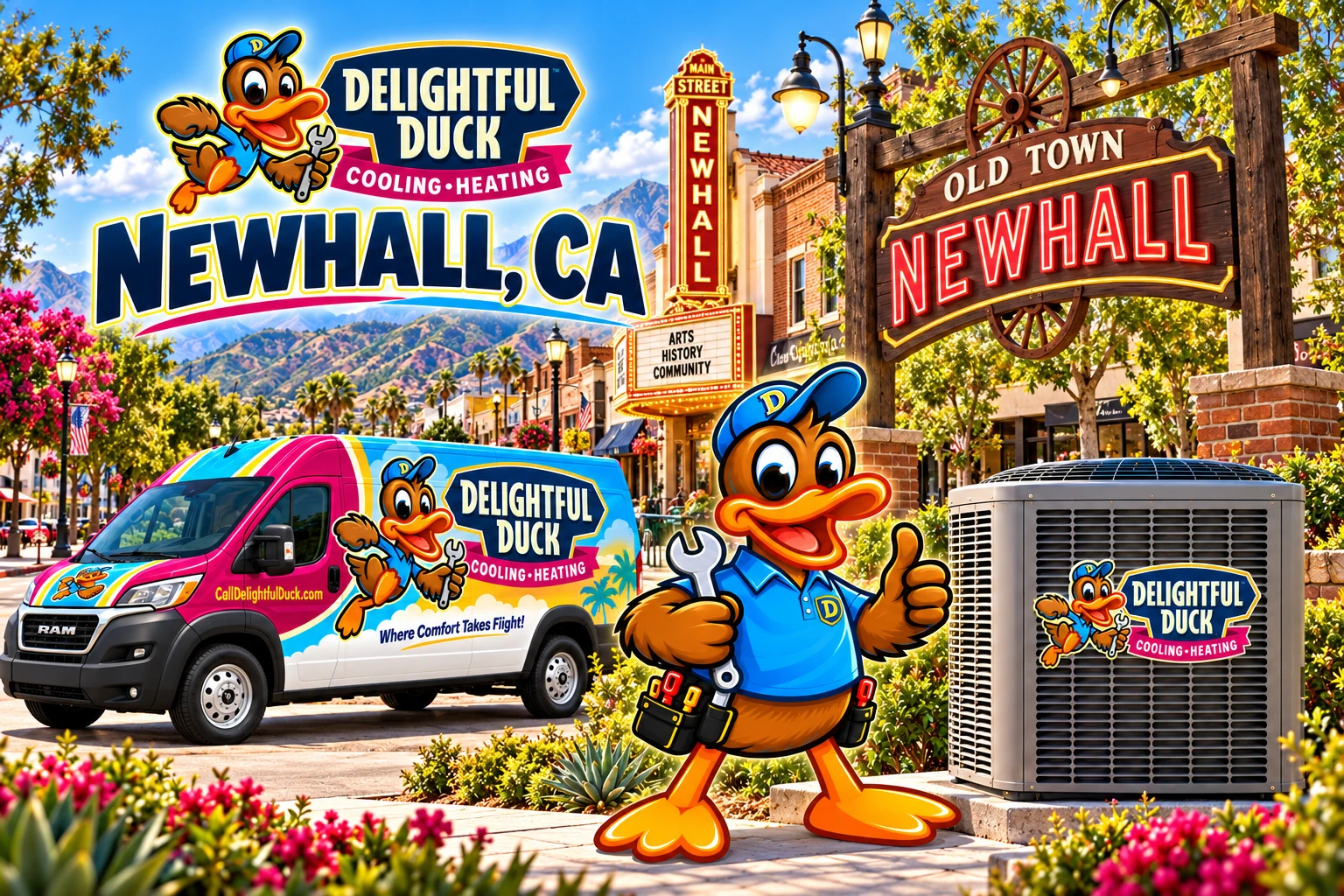 HVAC Services in Newhall, CA | Delightful Duck Cooling & Heating