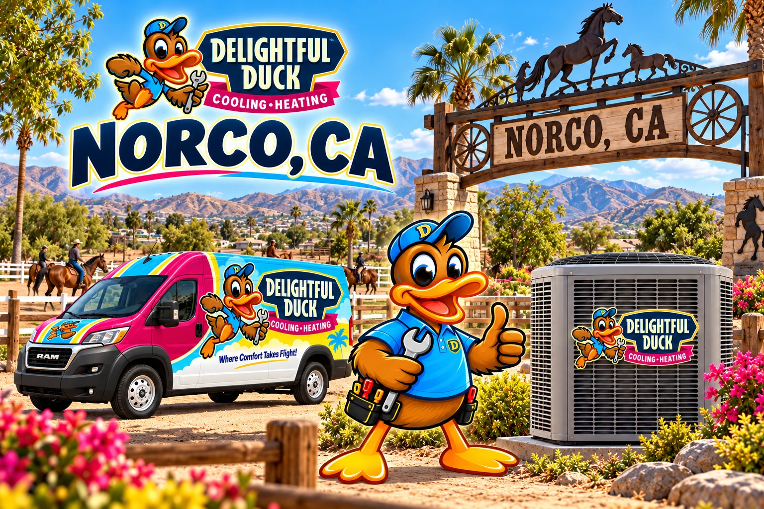 HVAC Services in Norco, CA | Delightful Duck Cooling & Heating