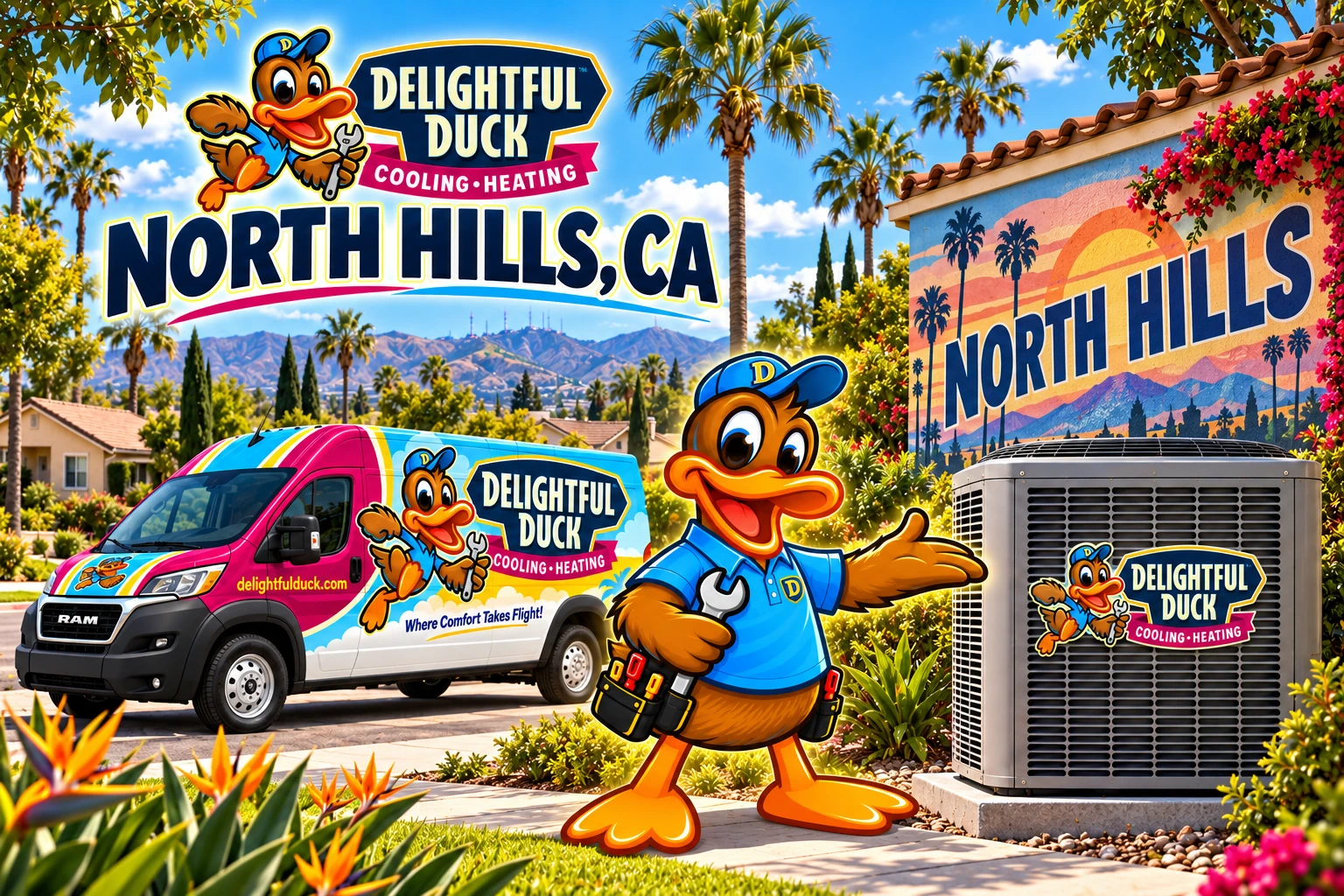 HVAC Services in North Hills, CA | Delightful Duck Cooling & Heating