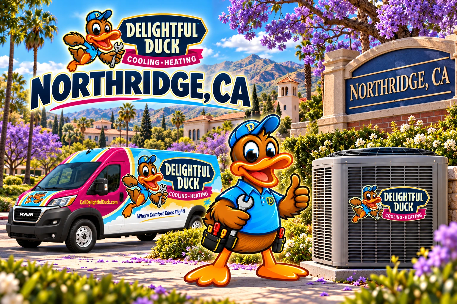HVAC Services in Northridge, CA | Delightful Duck Cooling & Heating