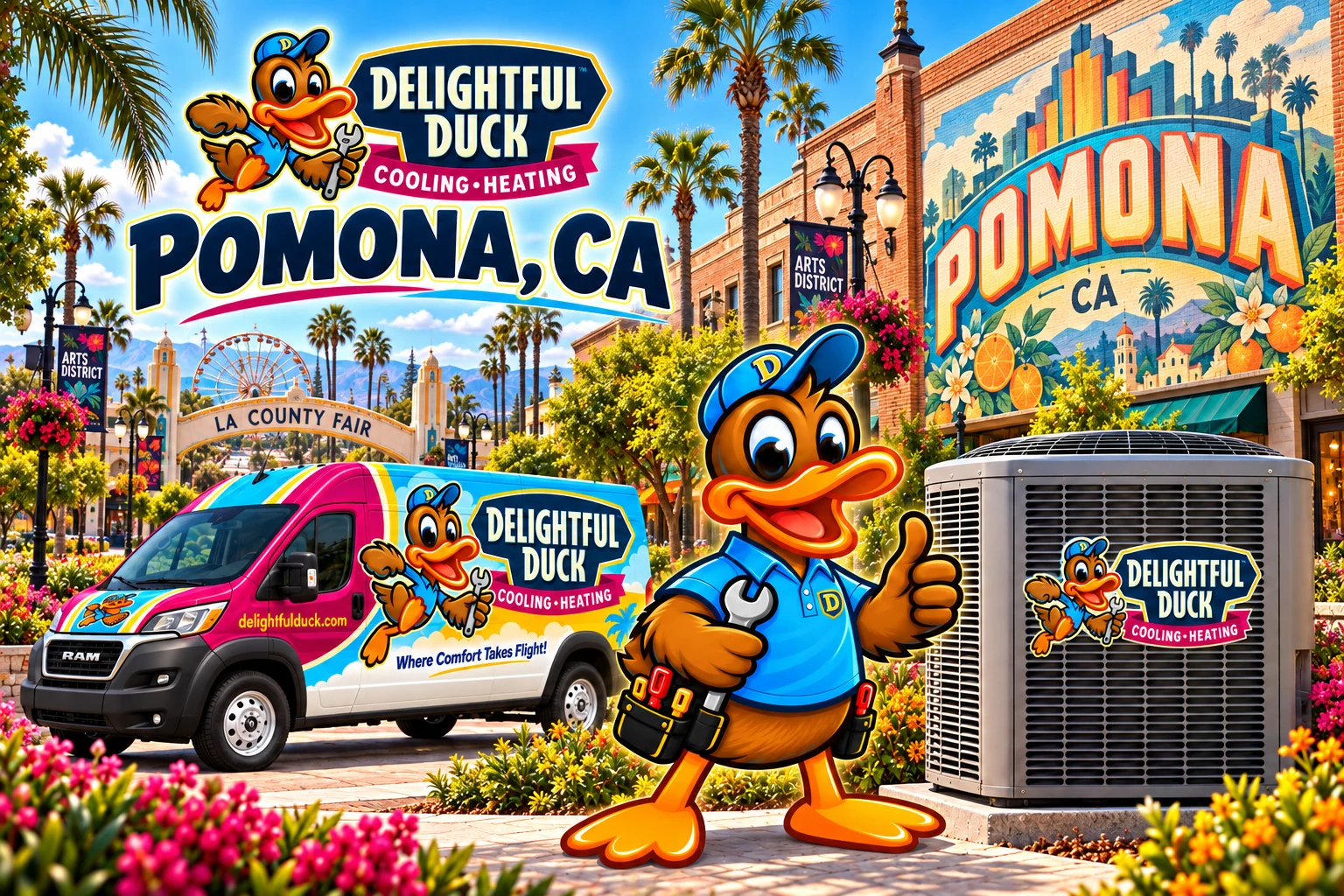 HVAC Services in Pomona, CA | Delightful Duck Cooling & Heating