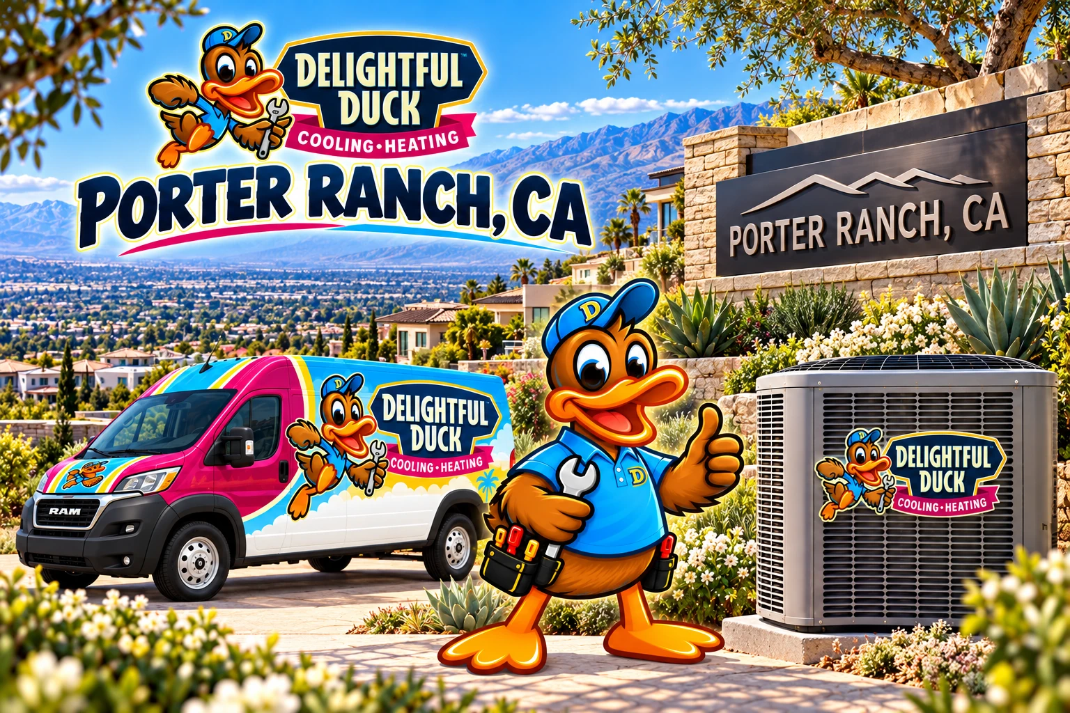 HVAC Services in Porter Ranch, CA | Delightful Duck Cooling & Heating