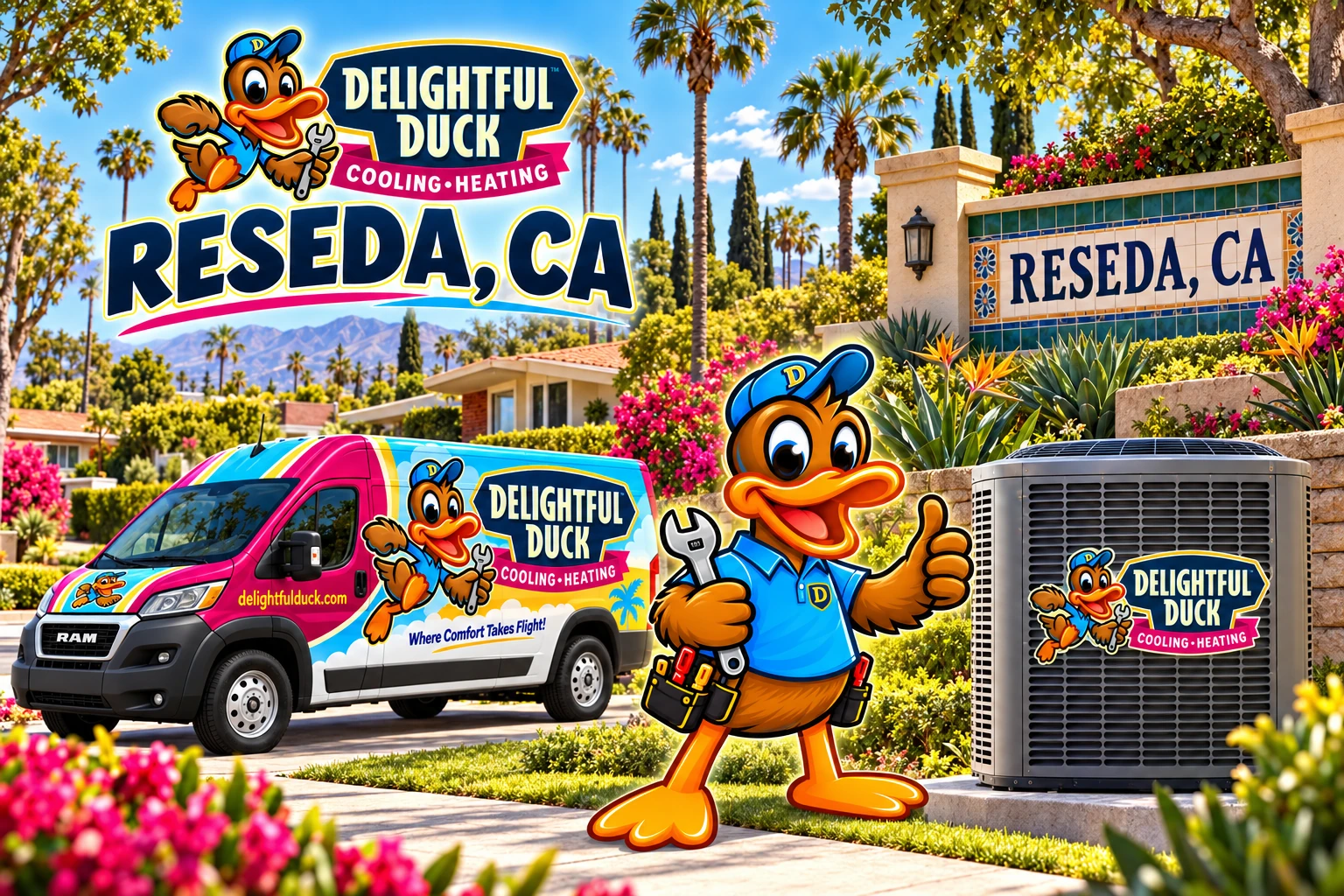 HVAC Services in Reseda, CA | Delightful Duck Cooling & Heating