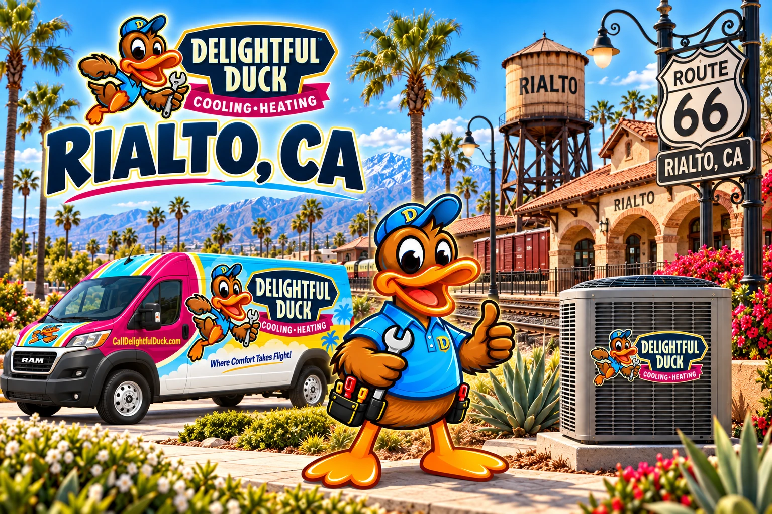 HVAC Services in Rialto, CA | Delightful Duck Cooling & Heating