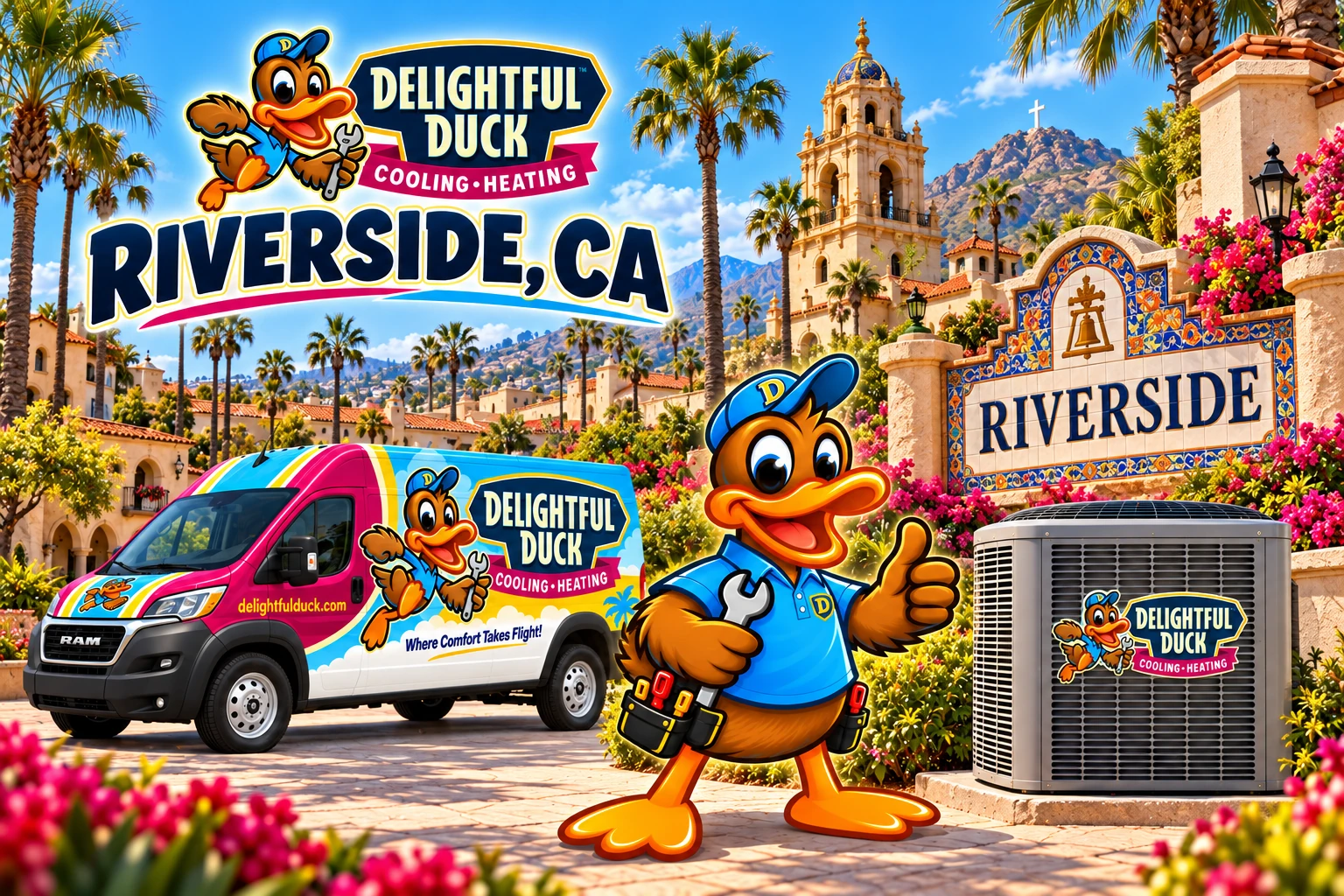 HVAC Services in Riverside, CA | Delightful Duck Cooling & Heating