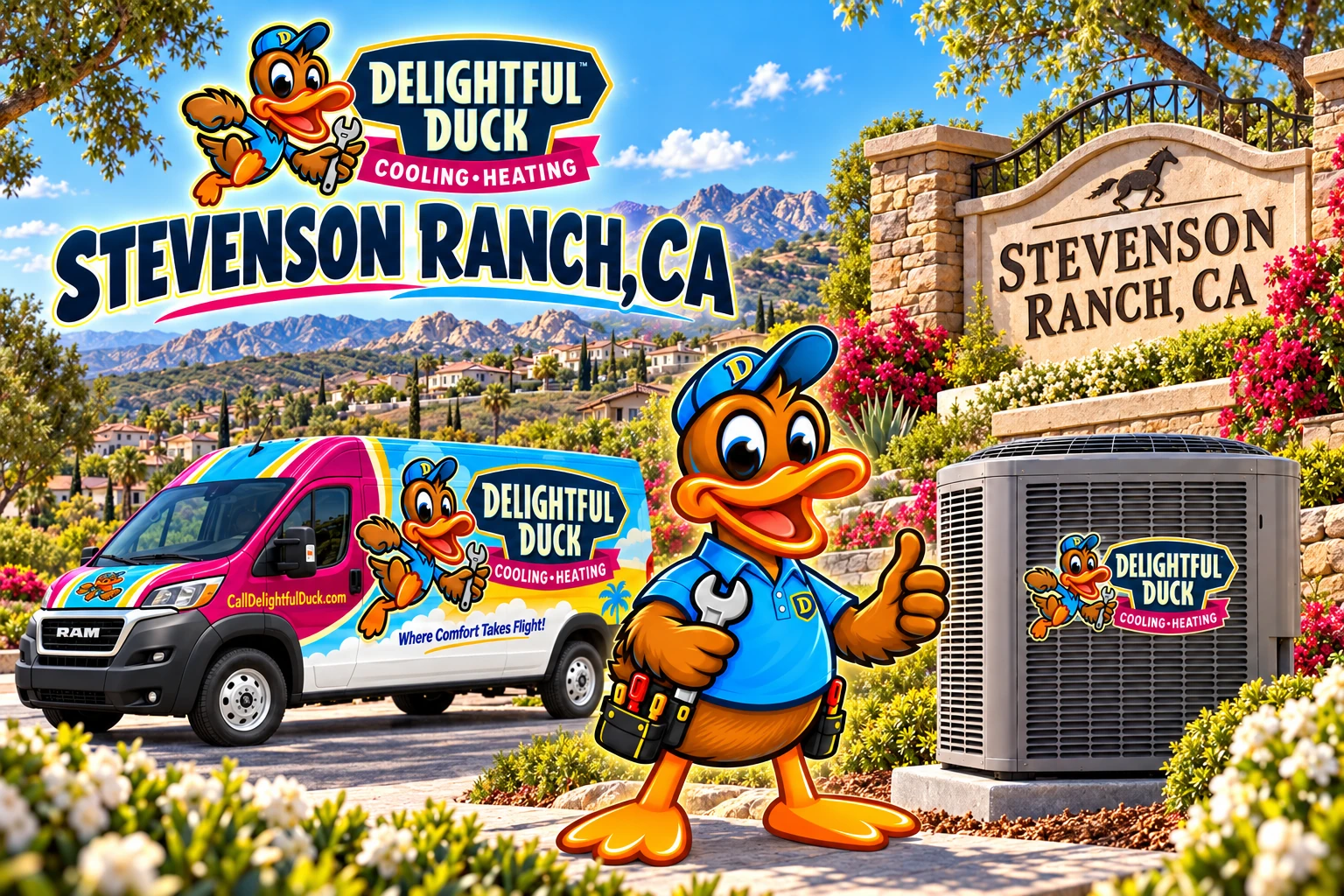 HVAC Services in Stevenson Ranch, CA | Delightful Duck Cooling & Heating