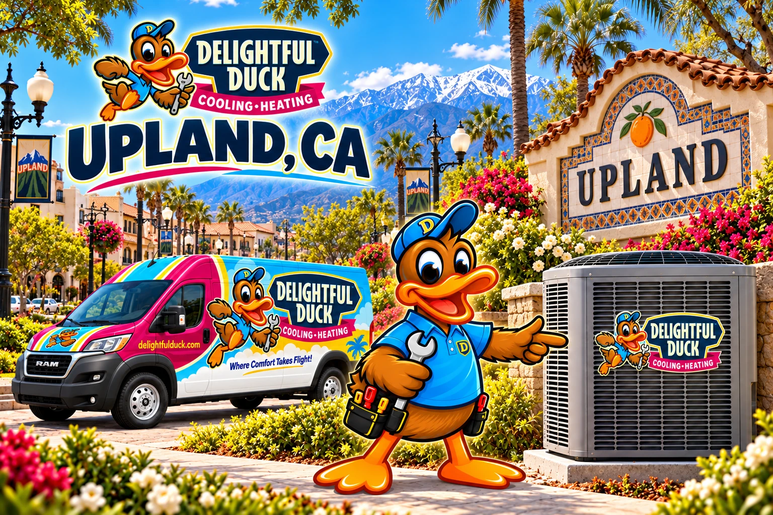 HVAC Services in Upland, CA | Delightful Duck Cooling & Heating