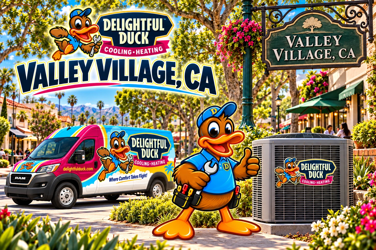 HVAC Services in Valley Village, CA | Delightful Duck Cooling & Heating