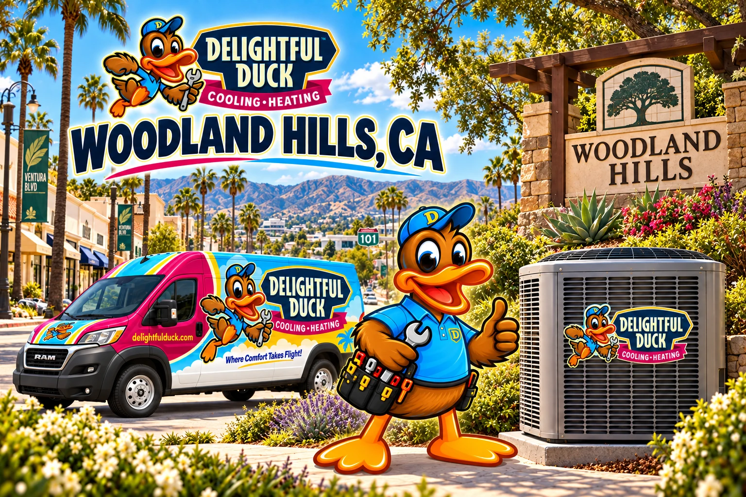 HVAC Services in Woodland Hills, CA | Delightful Duck Cooling & Heating